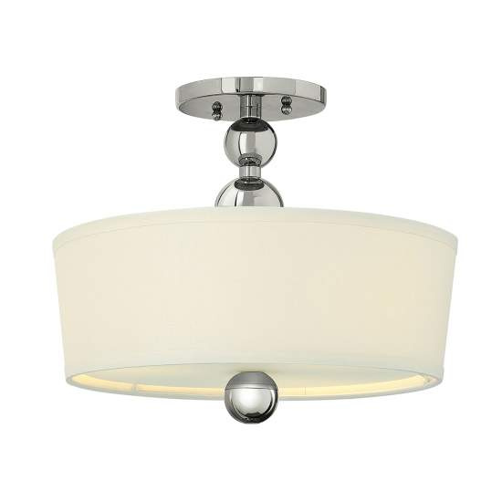 Lampadario Contemporaneo Zelda Acciaio Nichel Lucido Vetro 3 Luci E27 HK-ZELDA-SF-PN