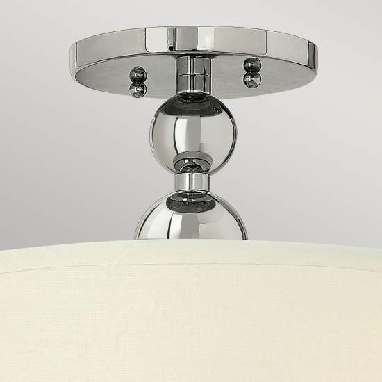Lampadario Contemporaneo Zelda Acciaio Nichel Lucido Vetro 3 Luci E27 HK-ZELDA-SF-PN