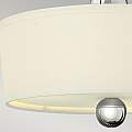 Lampadario Contemporaneo Zelda Acciaio Nichel Lucido Vetro 3 Luci E27 HK-ZELDA-SF-PN