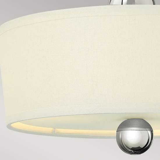 Lampadario Contemporaneo Zelda Acciaio Nichel Lucido Vetro 3 Luci E27 HK-ZELDA-SF-PN