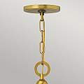Lampadario Contemporaneo Zelda Acciaio Ottone Vintage Vetro 5 Luci E27 HK-ZELDA5-VS