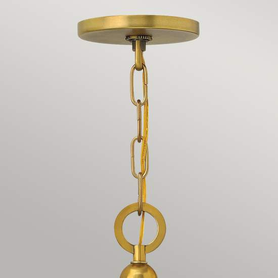 Lampadario Contemporaneo Zelda Acciaio Ottone Vintage Vetro 5 Luci E27 HK-ZELDA5-VS