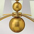 Lampadario Contemporaneo Zelda Acciaio Ottone Vintage Vetro 5 Luci E27 HK-ZELDA5-VS