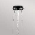Lampadario Contemporaneo Zuma In Acciaio Nero Satinato Argento 6 Luci E27 HK-ZUMA6-SBS