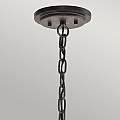 Lampadario Contemporaneo Ahrendale Ferro Incudine Vetro 3 Luci E27 KL-AHRENDALE3