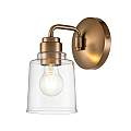 Applique Contemporanea Aivian Acciaio Ottone Anticato 1 Luce E27 KL-AIVIAN1-WBR
