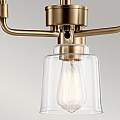 Lampadario Contemporaneo Aivian Acciaio Ottone Anticato 3 Luci E27 KL-AIVIAN3-WBR