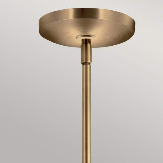 Lampadario Contemporaneo Aivian Acciaio Ottone Anticato 3 Luci E27 KL-AIVIAN3-WBR