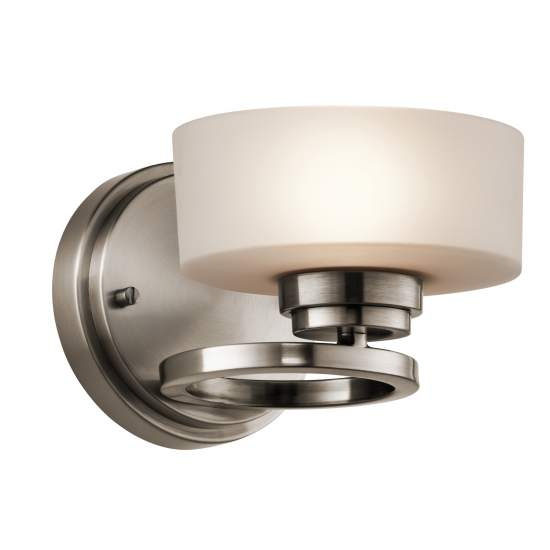Applique Contemporanea Aleeka Alluminio Peltro Classico Vetro 1 Luce G9 3 Led KL-ALEEKA1