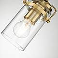 Sospensione Contemporanea Brinley Acciaio Ottone Spazzolato 1 Luce E27 KL-BRINLEY-MP-BB
