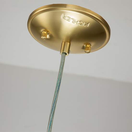 Sospensione Contemporanea Brinley Acciaio Ottone Spazzolato 1 Luce E27 KL-BRINLEY-MP-BB