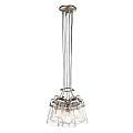 Lampadario Contemporaneo Brinley Acciaio Nichel Spazzolato Vetro 6 Luci E27 KL-BRINLEY6-NI