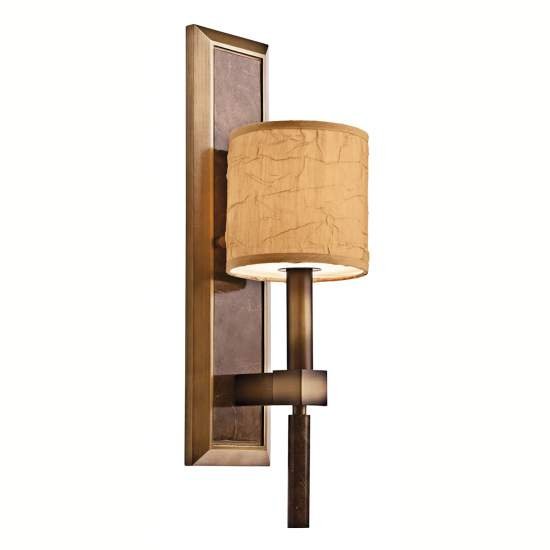 Applique Contemporanea Celestial Acciaio Bronzo Cambridge Legno 1 Luce E14 KL-CELESTIAL1