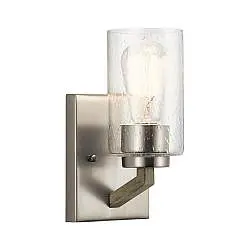 Applique Contemporanea Deryn Acciaio Grigio Antico 1 Luce E27