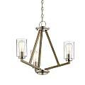 Lampadario Contemporaneo Deryn Acciaio Grigio Antico 3 Luci E27 KL-DERYN3-DAG