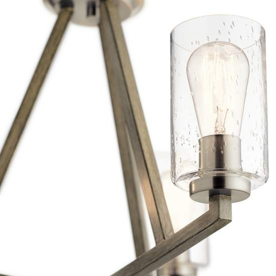 Lampadario Contemporaneo Deryn Acciaio Grigio Antico 3 Luci E27 KL-DERYN3-DAG