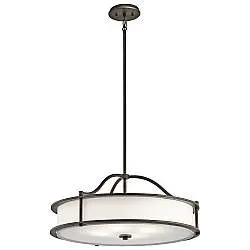 Lampadario Contemporaneo Emory Acciaio Bronzo Antico 4 Luci E27