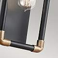 Applique Industrial Nordico Imahn Acciaio Nero Ottone 1 Luce E27 KL-IMAHN1