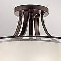 Lampadario Contemporaneo Lacey Metallo Bronzo Antico Tessuto 4 Luci E27 KL-LACEY-SFM-MB