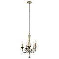 Lampadario Classico Rosalie In Acciaio Oro Sterlina 5 Luci E14 KL-ROSALIE-5A