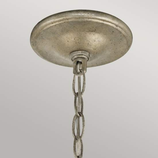 Lampadario Classico Rosalie In Acciaio Oro Sterlina 5 Luci E14 KL-ROSALIE-5A