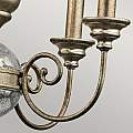 Lampadario Classico Rosalie In Acciaio Oro Sterlina 5 Luci E14 KL-ROSALIE-5A