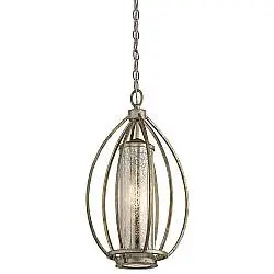 Sospensione Classica Rosalie Acciaio Oro Sterlina 1 Luce E27