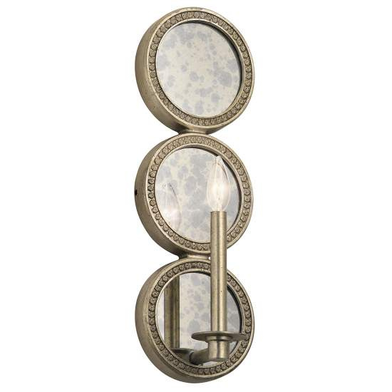 Applique Contemporanea Rosalie Acciaio Oro Sterlina 1 Luce E14 KL-ROSALIE1
