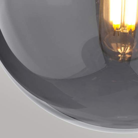 Applique Contemporanea Kula Acciaio Nichel Lucido Vetro 1 Luce E14 KULA1