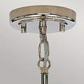Lampadario Contemporaneo Kula Acciaio Nichel Lucido Vetro 5 Luci E14 KULA5