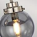Lampadario Contemporaneo Kula Acciaio Nichel Lucido Vetro 5 Luci E14 KULA5