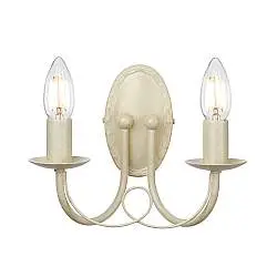 Applique Industrial Nordico Minster Acciaio Oro 2 Luci E14