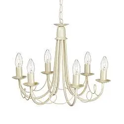 Lampadario Industrial Nordico Minster Acciaio Oro 6 Luci E14