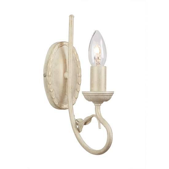 Applique Classica Olivia Metallo Oro 1 Luce E14 OV1-IVORY-GOLD
