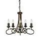 Lampadario Classico Olivia Metallo Oro 5 Luci E14