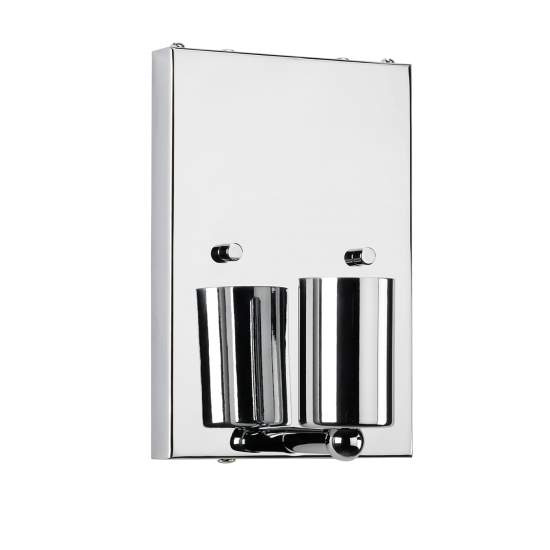 Applique Contemporanea Cooper Acciaio Cromo Lucido 1 Luce E27 DL-COOPER-M-IV-PC