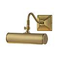 Applique Classica Picture Light Acciaio Ottone Spazzolato 1 Luce E14 PL1-10-BB