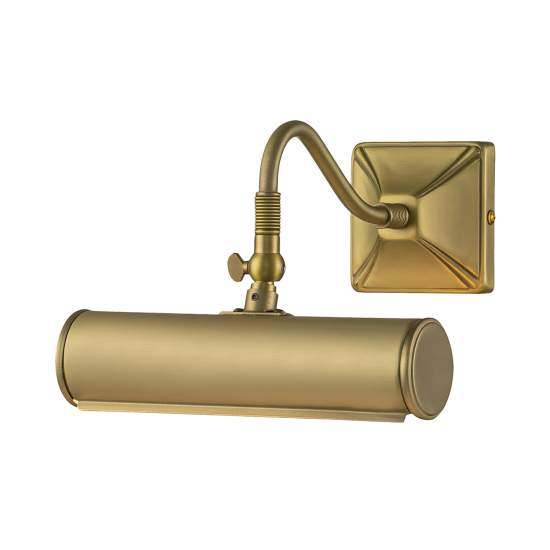 Applique Classica Picture Light Acciaio Ottone Spazzolato 1 Luce E14 PL1-10-BB