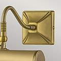 Applique Classica Picture Light Acciaio Ottone Spazzolato 1 Luce E14 PL1-10-BB