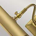 Applique Classica Picture Light Acciaio Ottone Spazzolato 1 Luce E14 PL1-10-BB