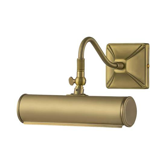 Applique Classica Picture Light Acciaio Ottone Spazzolato 1 Luce E14 PL1-10-BB