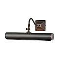 Applique Classica Picture Light Acciaio Bronzo Scuro 2 Luci E14 PL1-20-DB