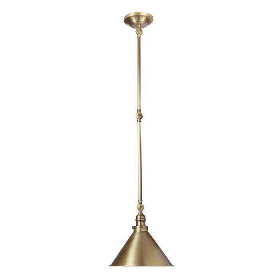 Applique Industrial Nordico Provence Acciaio Ottone Antico 1 Luce E27 PV-GWP-AB