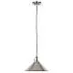 Sospensione Industrial Nordica Provence Acciaio Nichel Lucido 1 Luce E27