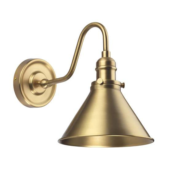 Applique Contemporanea Provence Acciaio Ottone Antico 1 Luce E27 PV1-AB