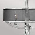 Lampadario Contemporaneo Ascher Acciaio Nichel Lucido Cristallo 3 Luci E14 QN-ASCHER-3P