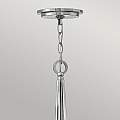 Lampadario Contemporaneo Ascher Acciaio Nichel Lucido Cristallo 3 Luci E14 QN-ASCHER-3P