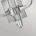 Applique Industrial Nordico Ascher Acciaio Nichel Lucido Cristallo 2 Luci E14 QN-ASCHER2