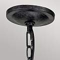 Lampadario Per Esterno Nordico Blacksmith Acciaio Nero Antico Vetro 1 Luce E27 QN-BLACKSMITH-P-OBK