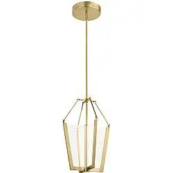 Lampadario Industrial Nordico Calters Alluminio Oro Champagne Led 49W 3000K